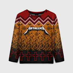 Детский лонгслив 3D Metallica christmas sweater