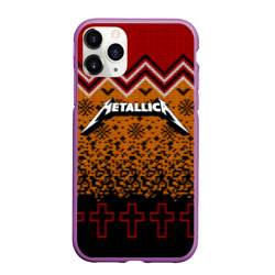 Чехол для iPhone 11 Pro Max матовый Metallica christmas sweater