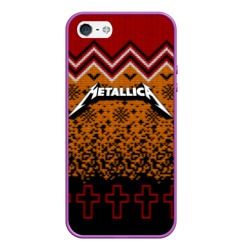 Чехол для iPhone 5/5S матовый Metallica christmas sweater