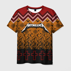 Мужская футболка 3D Metallica christmas sweater
