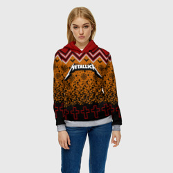 Женская толстовка 3D Metallica christmas sweater - фото 2