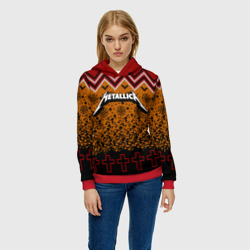 Женская толстовка 3D Metallica christmas sweater - фото 2