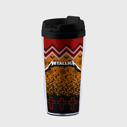Термокружка-непроливайка Metallica christmas sweater