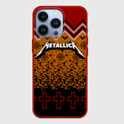 Чехол для iPhone 13 Pro Metallica christmas sweater