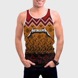 Мужская майка 3D Metallica christmas sweater - фото 2