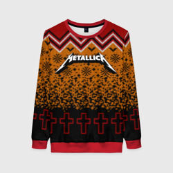 Metallica christmas sweater – Женский свитшот 3D с принтом купить со скидкой в -35%