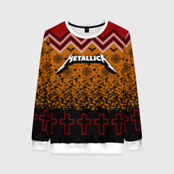 Женский свитшот 3D Metallica christmas sweater