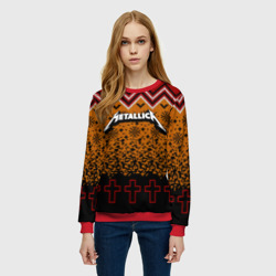 Женский свитшот 3D Metallica christmas sweater - фото 2