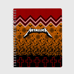 Тетрадь Metallica christmas sweater