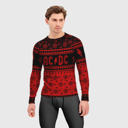 Мужской рашгард 3D AC/DC christmas sweater - фото 2