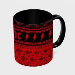 Кружка с полной запечаткой AC/DC christmas sweater