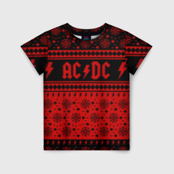 Детская футболка 3D AC/DC christmas sweater