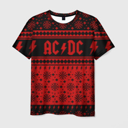 Мужская футболка 3D AC/DC christmas sweater