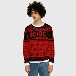Мужской свитшот 3D AC/DC christmas sweater - фото 2