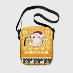 Сумка через плечо 3D Chicken gun christmas sweater