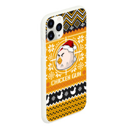 Чехол для iPhone 11 Pro Max матовый Chicken gun christmas sweater - фото 2
