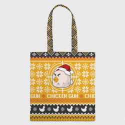 Шоппер 3D Chicken gun christmas sweater