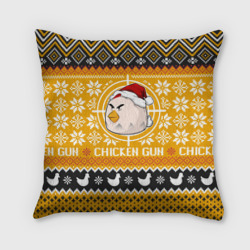 Подушка 3D Chicken gun christmas sweater