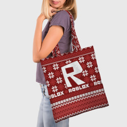 Шоппер 3D Roblox christmas sweater - фото 2