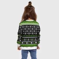 Детский свитшот 3D Minecraft christmas sweater - фото 8