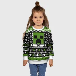 Детский свитшот 3D Minecraft christmas sweater - фото 7