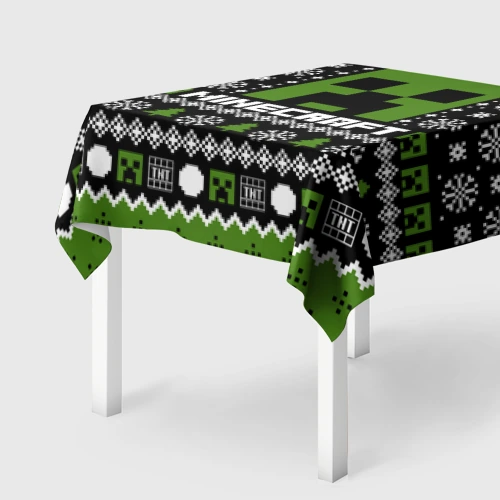 Скатерть 3D Minecraft christmas sweater