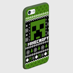 Чехол для iPhone 5/5S матовый Minecraft christmas sweater - фото 2