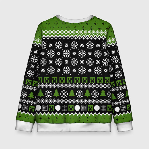 Детский свитшот 3D Minecraft christmas sweater, цвет 3D печать - фото 2