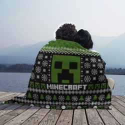 Плед 3D Minecraft christmas sweater - фото 2