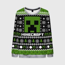 Мужской свитшот 3D Minecraft christmas sweater