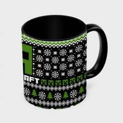 Кружка с полной запечаткой Minecraft christmas sweater