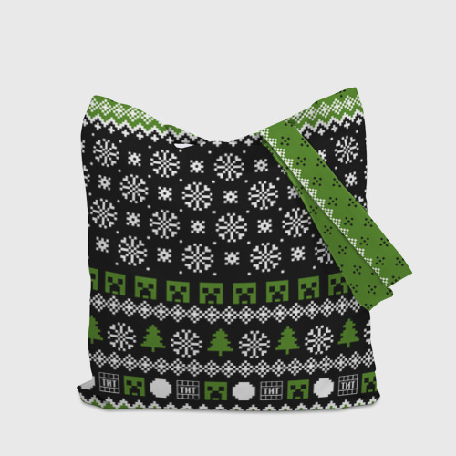 Шоппер 3D Minecraft christmas sweater - фото 5