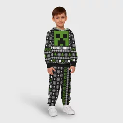 Детский костюм с толстовкой 3D Minecraft christmas sweater - фото 2