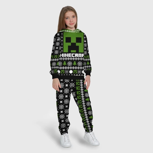 Детский костюм с толстовкой 3D Minecraft christmas sweater - фото 5