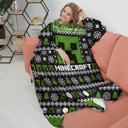 Плед с рукавами Minecraft christmas sweater - фото 2