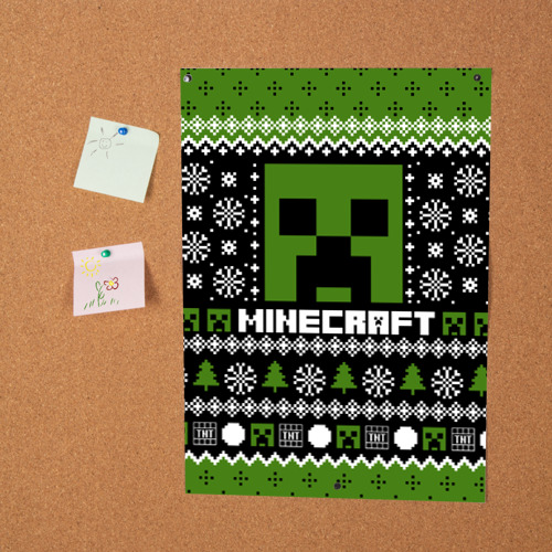 Постер Minecraft christmas sweater - фото 2
