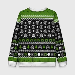 Детский свитшот 3D Minecraft christmas sweater - фото 2
