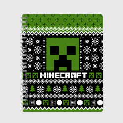 Тетрадь Minecraft christmas sweater