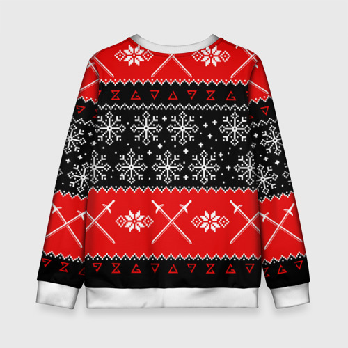 Детский свитшот 3D The Witcher christmas sweater, цвет 3D печать - фото 2