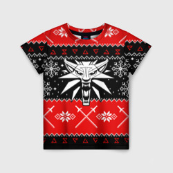 Детская футболка 3D The Witcher christmas sweater