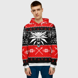 Мужская толстовка 3D The Witcher christmas sweater - фото 2