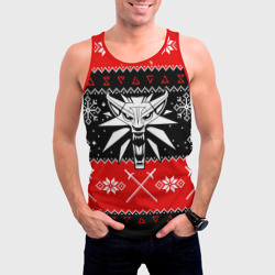 Мужская майка 3D The Witcher christmas sweater - фото 2