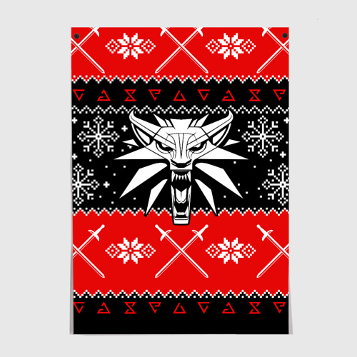 Постер The Witcher christmas sweater