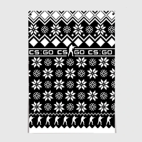 Постер CS GO christmas sweater