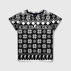 Детская футболка 3D CS GO christmas sweater