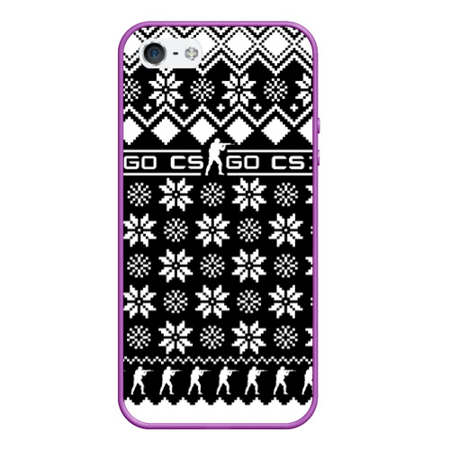 Чехол для iPhone 5/5S матовый CS GO christmas sweater