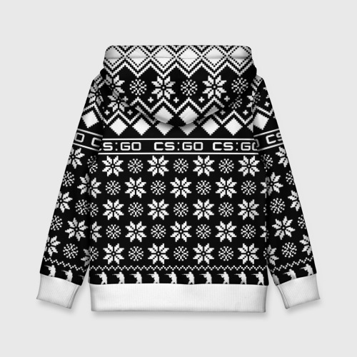 Детская толстовка 3D CS GO christmas sweater, цвет белый - фото 2
