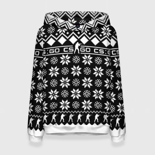 Женская толстовка 3D CS GO christmas sweater, цвет 3D печать