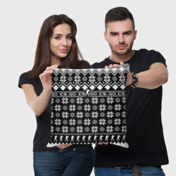 Подушка 3D CS GO christmas sweater - фото 2