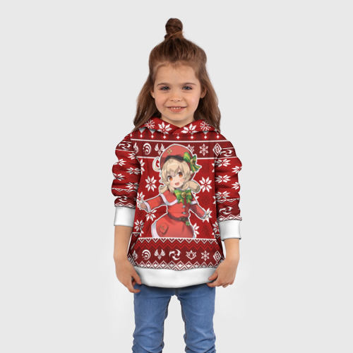 Детская толстовка 3D Klee christmas sweater, цвет белый - фото 4